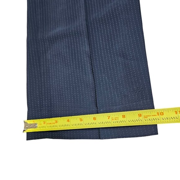 Talbots Straight Leg Trousers Pants‎ Womens 12 Navy Blue Stretch Polyester Blend - Picture 11 of 11